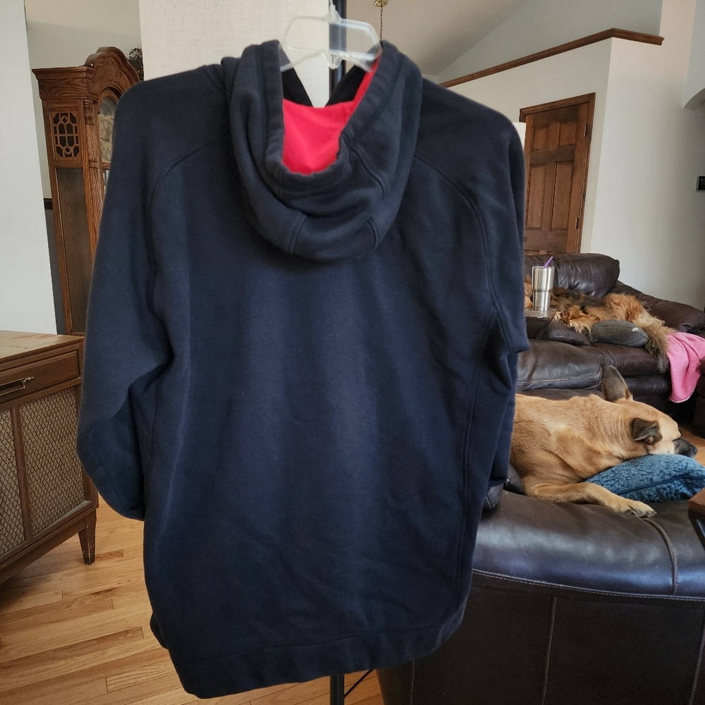 Adidas Black Hoodie with Red Logo size Xl - Picture 2 of 4